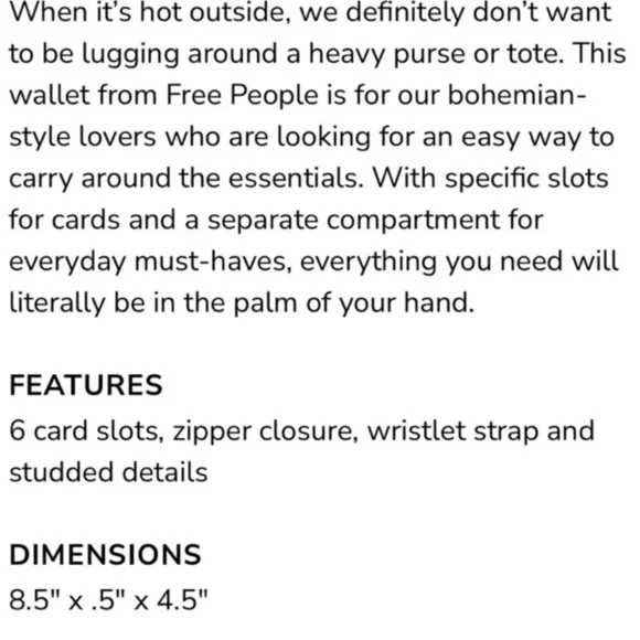 Free People Distressed Vegan Wallet - brown - Picture 4 of 4